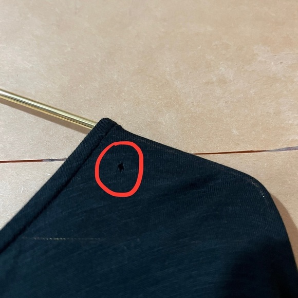 Nation LTD | Evonne Maxi Dress Pima Cotton Tiered Popover Smocked Black Size M - Picture 6 of 13